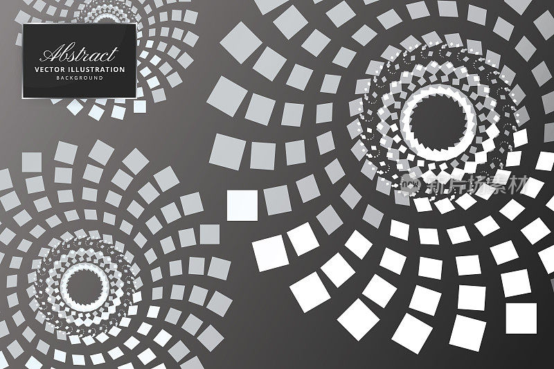 抽象方形无缝图案背景