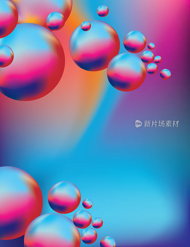 紫色蓝色流体设计抽象背景
