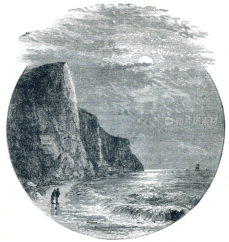 比奇岬，东苏塞克斯，英格兰南部海岸