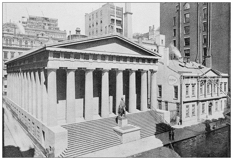 纽约的古董照片:美国财政部