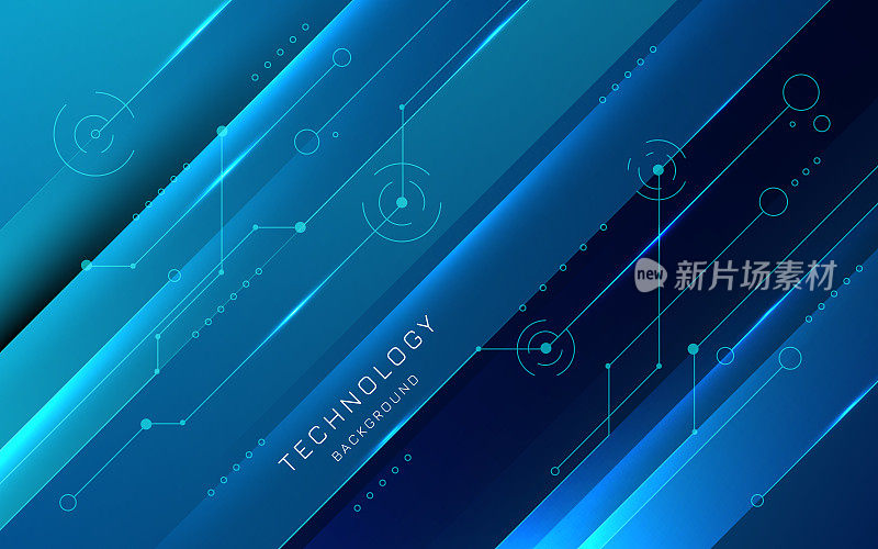 互联网连接,抽象感的科技平面设计背景。