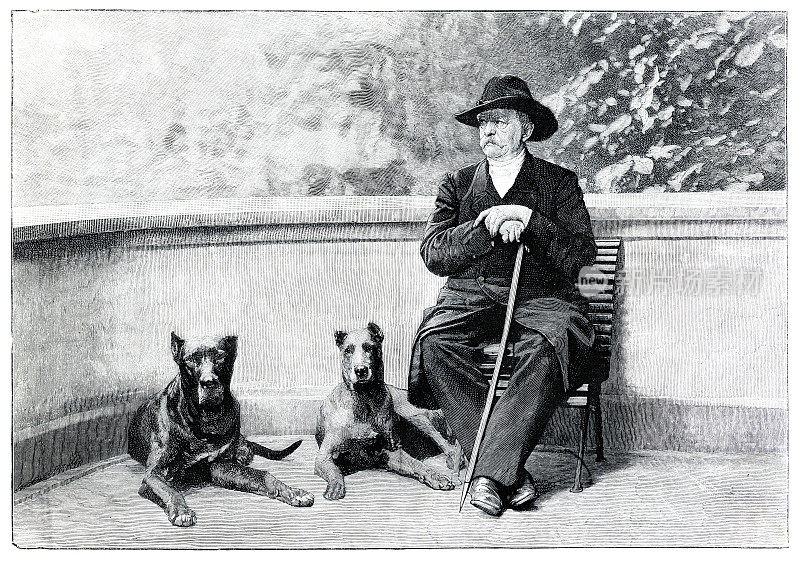 奥托诉俾斯麦1891年德意志帝国首任总理肖像