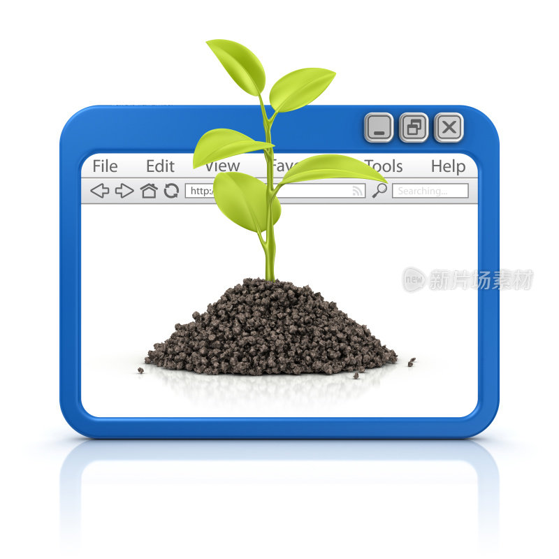 植物在浏览器