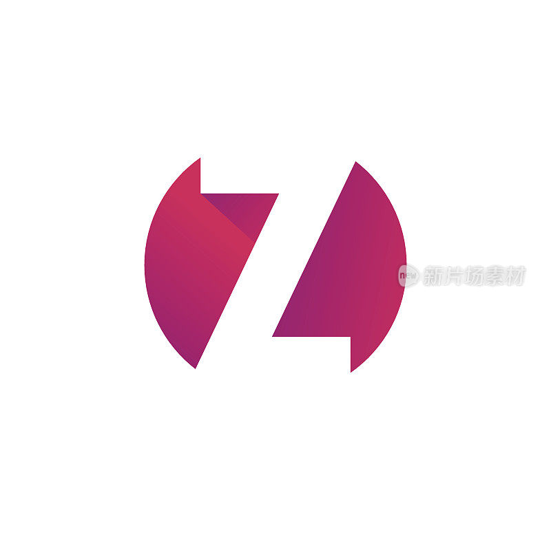 字母Z图标设计模板元素