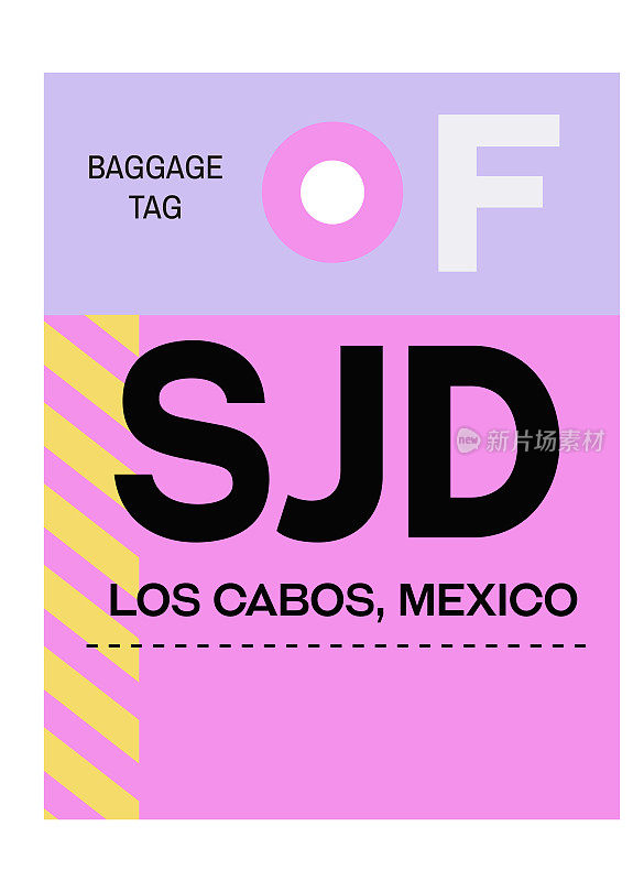 墨西哥洛斯卡沃斯机场行李牌