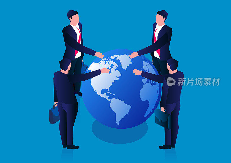 全球商务合作理念，四商共触地球