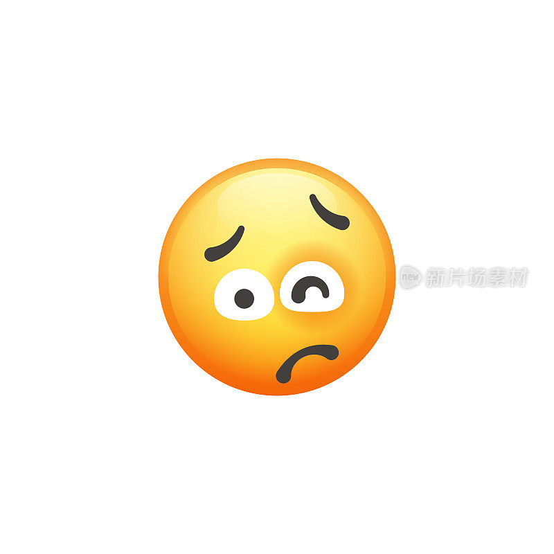 Emoticon裁剪设计元素可爱和色彩渐变