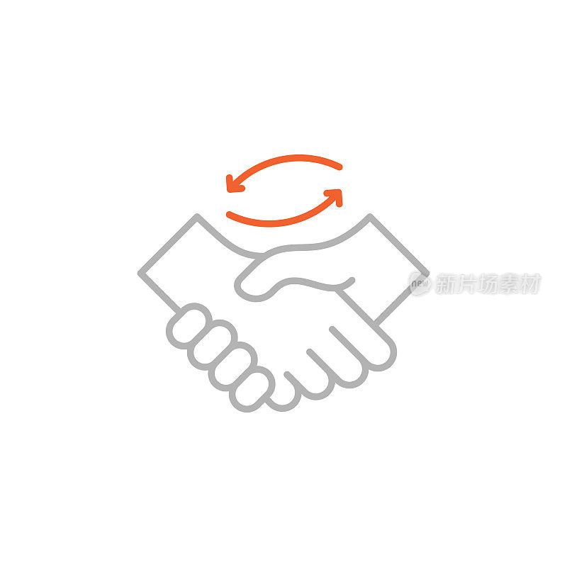 协作图标与可编辑的描边