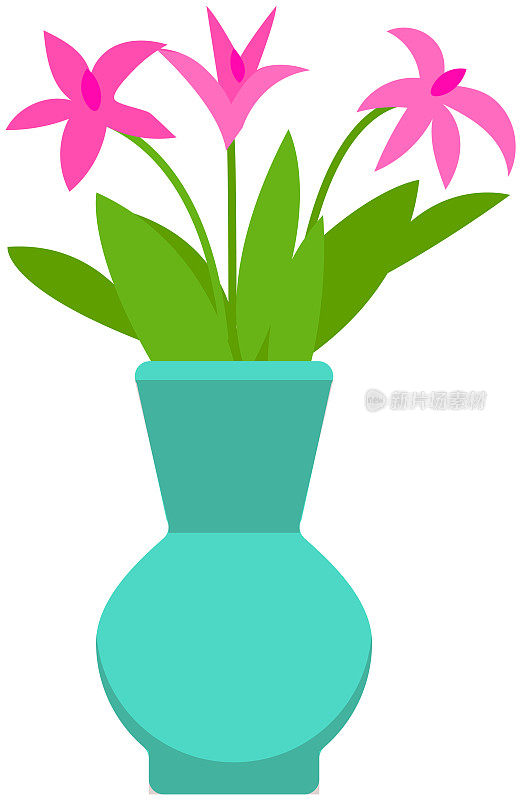 花瓶里可爱浪漫的花束。美丽的春天粉红色的花朵。房屋内部装饰元素