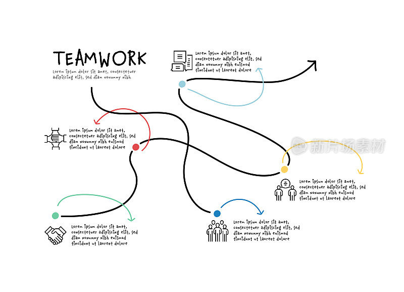 团队合作，联系，头脑风暴，协作，执行图标
