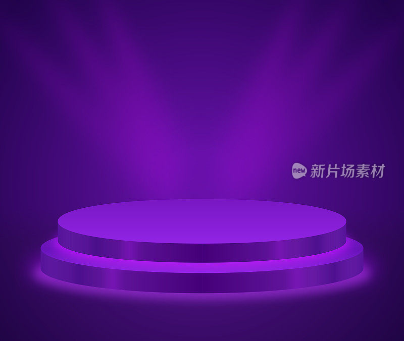 现代紫色舞台平台产品展示