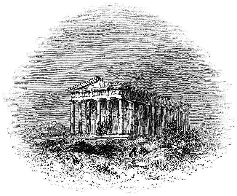 赫菲斯托斯神庙，位于希腊雅典市集，公元前5世纪