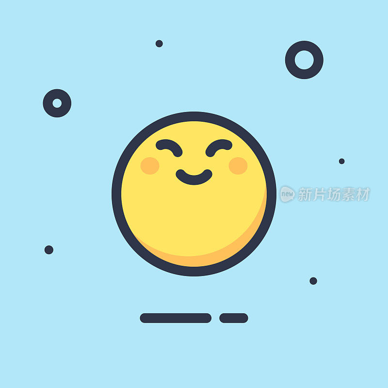 Emoticon平面设计颜色背景