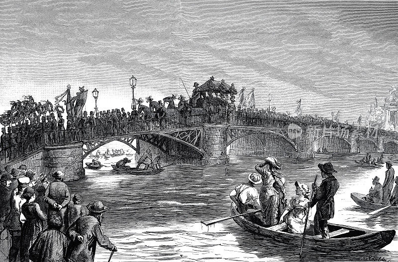 在波茨坦的长桥上，赫尔曼・舒尔茨・德利茨的送葬队伍