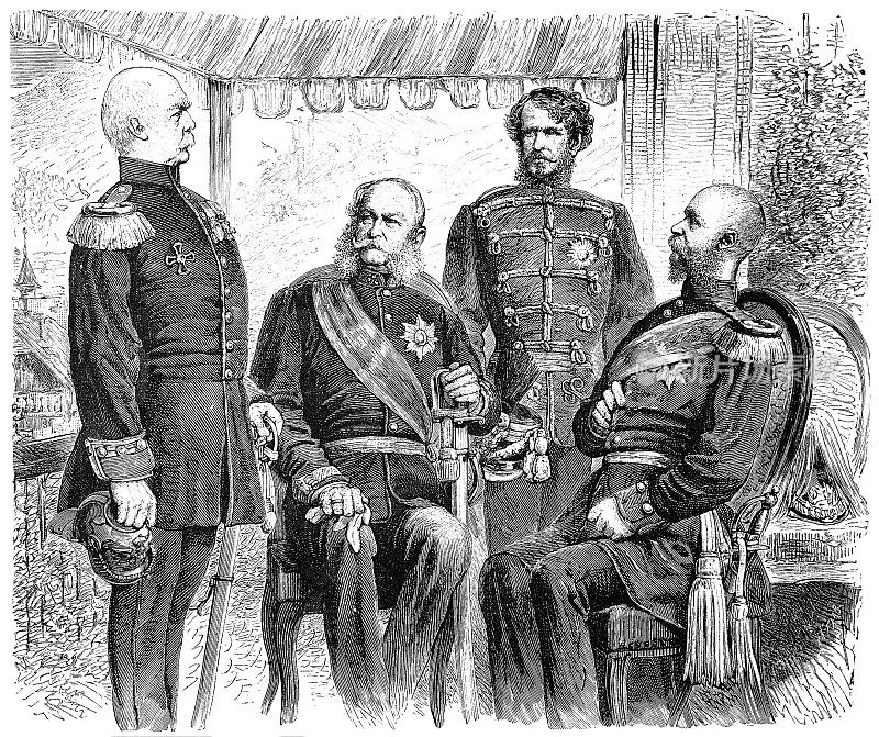 1879年，奥托・冯・俾斯麦和奥地利皇帝弗朗茨・约瑟夫一世在加斯坦会面