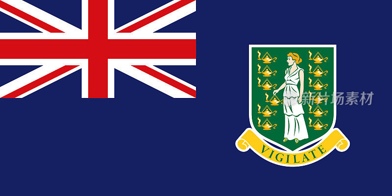 英属维尔京群岛加勒比旗