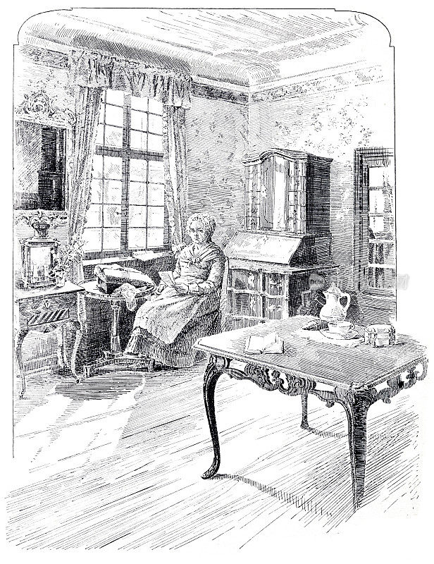 法兰克福美茵，歌德之家，歌德母亲的房间