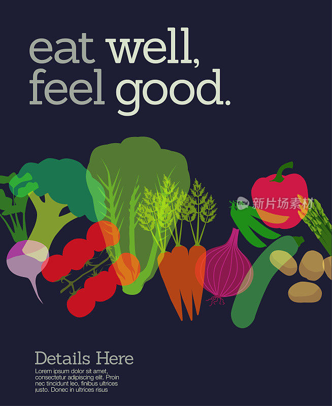 新鲜蔬菜的海报