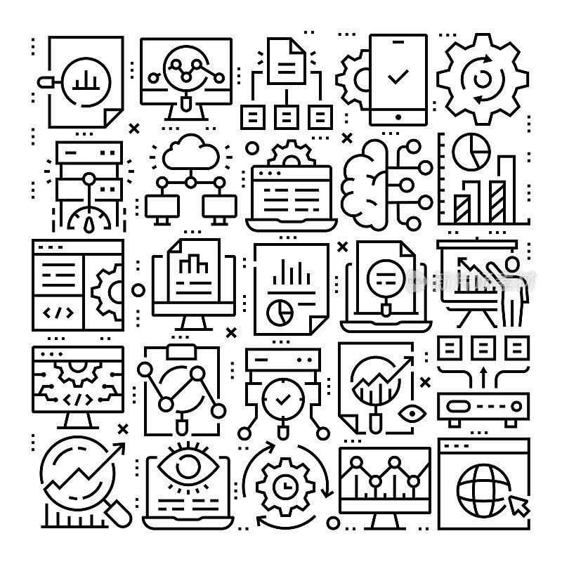 数据库线图标模式设计