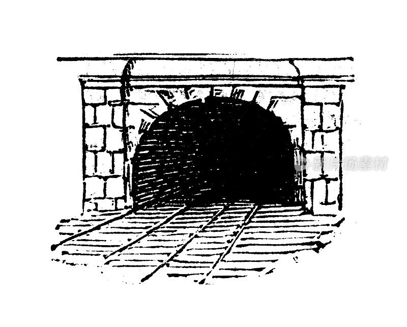 古玩雕刻插图:隧道