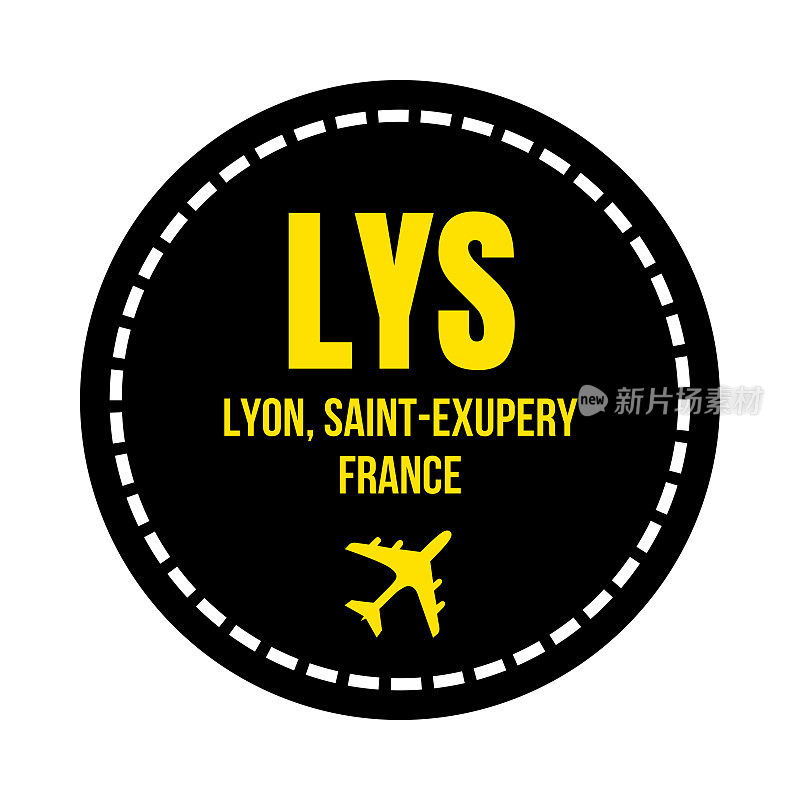 LYS里昂机场标志图标