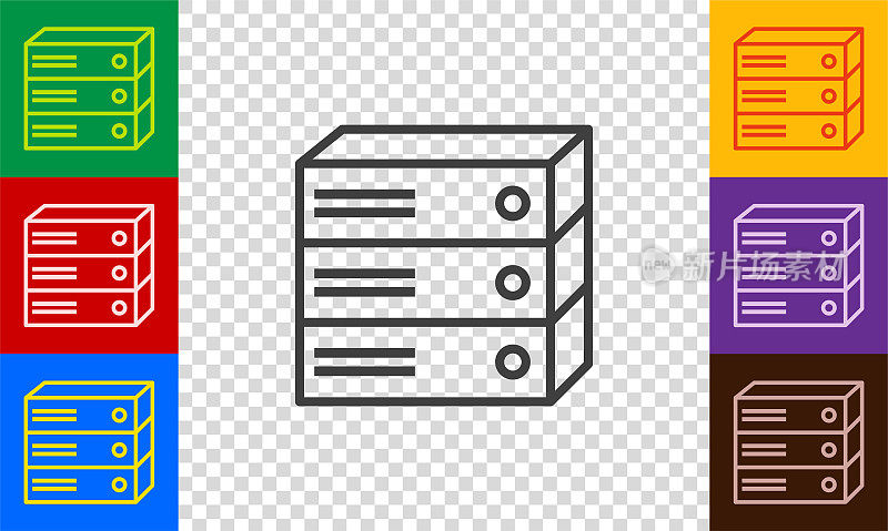 计算机服务器图标设置。