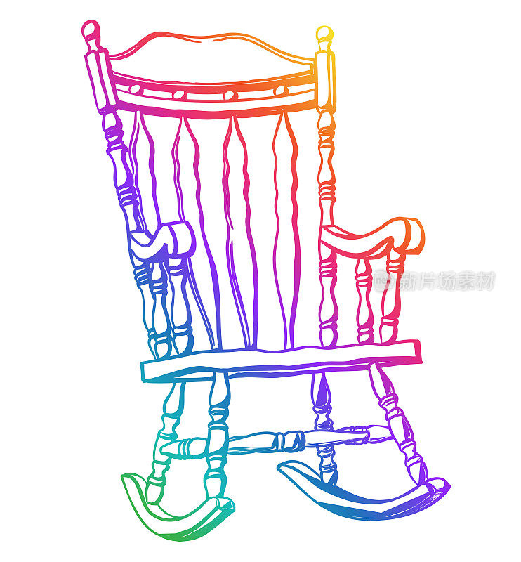 最喜欢的椅子摇走彩虹