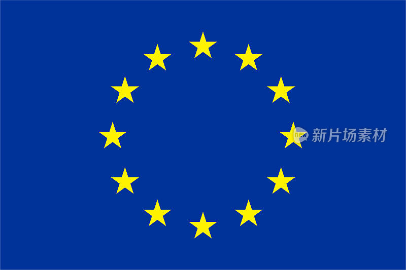 矢量欧盟旗帜设计