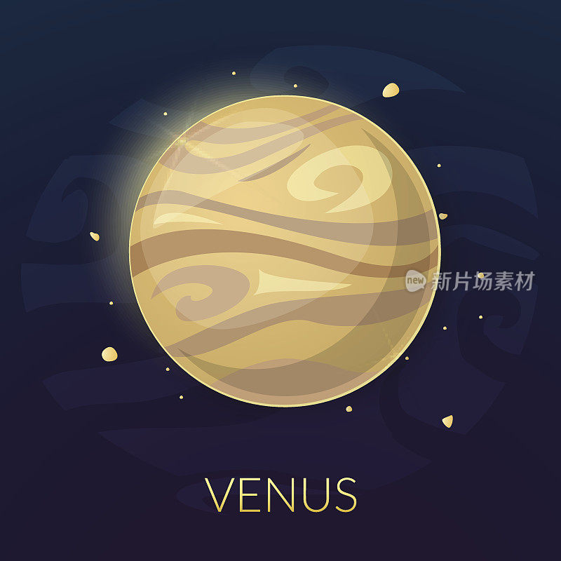 金星，矢量图
