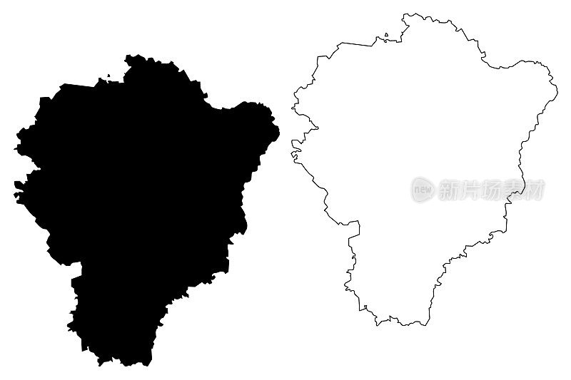 雅罗斯拉夫尔州地图向量