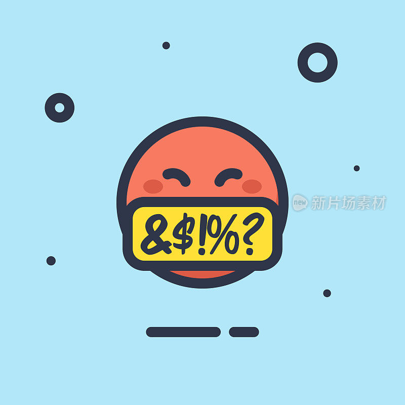 Emoticon平面设计颜色背景