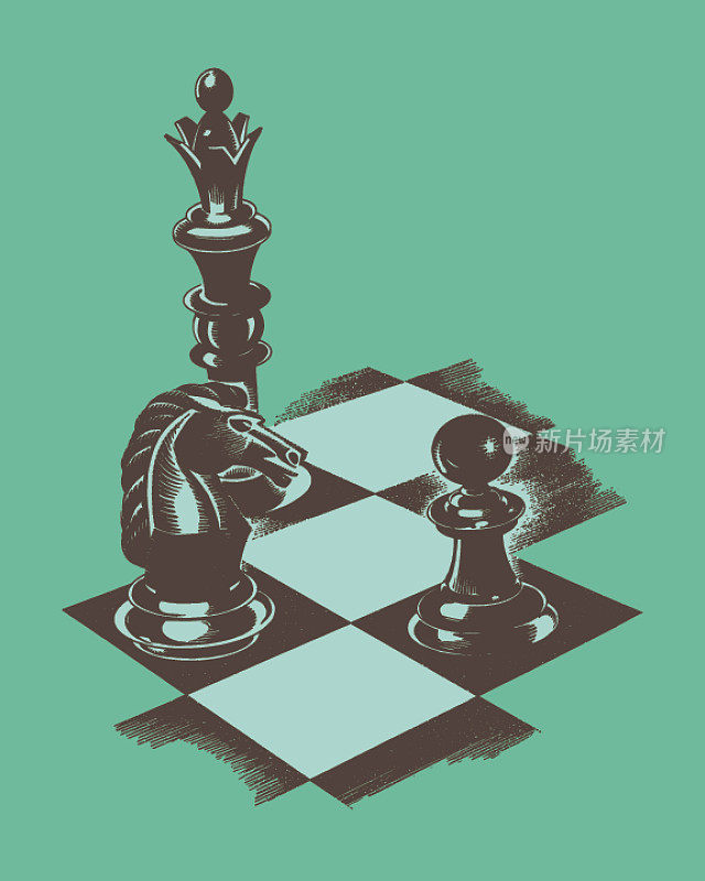 棋子的插图