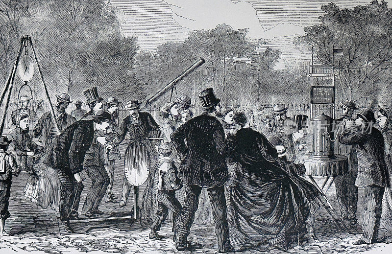 纽约，1868年在印刷厂广场娱乐