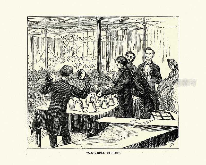 演奏手铃的音乐家,维多利亚19世纪