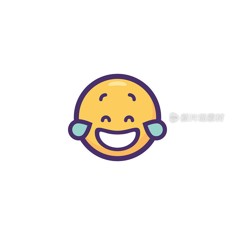 Emoticon平面色彩线条艺术光影设计