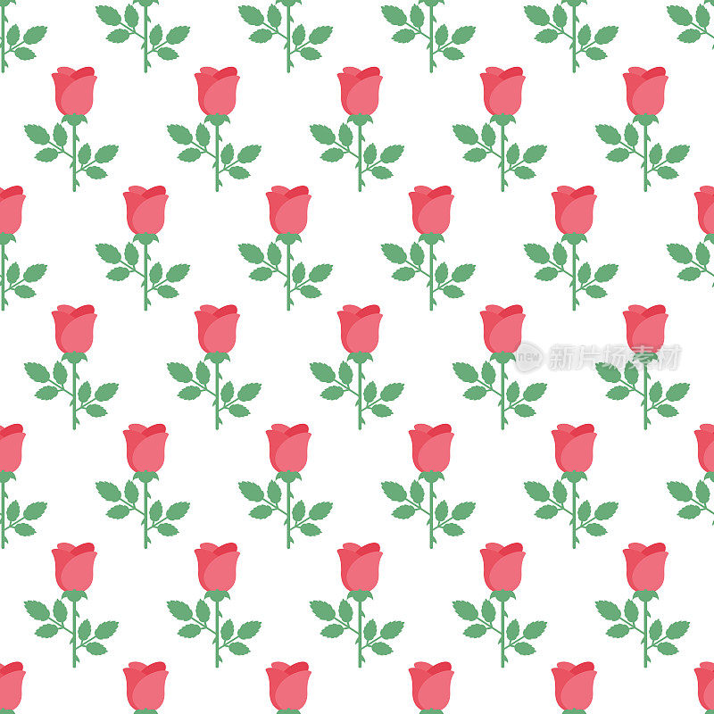 玫瑰花图标无缝模式
