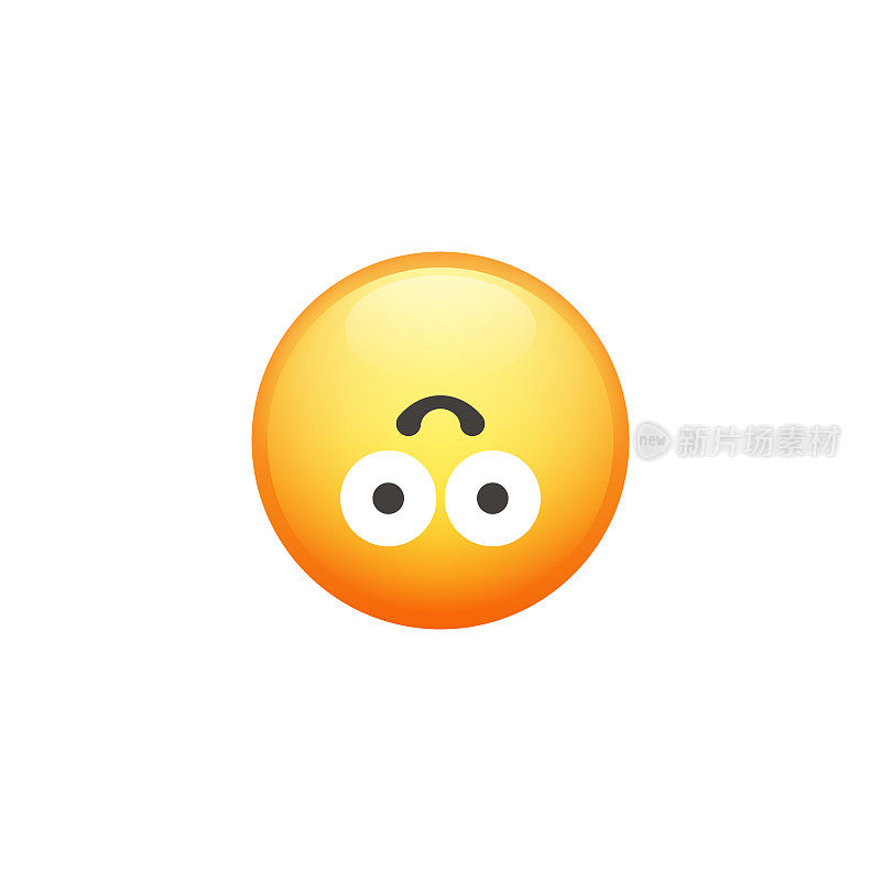 Emoticon裁剪设计元素可爱和色彩渐变