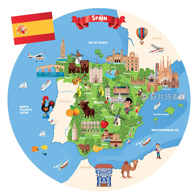 西班牙地图