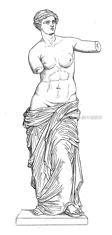 古董插图:希腊艺术，米洛的维纳斯