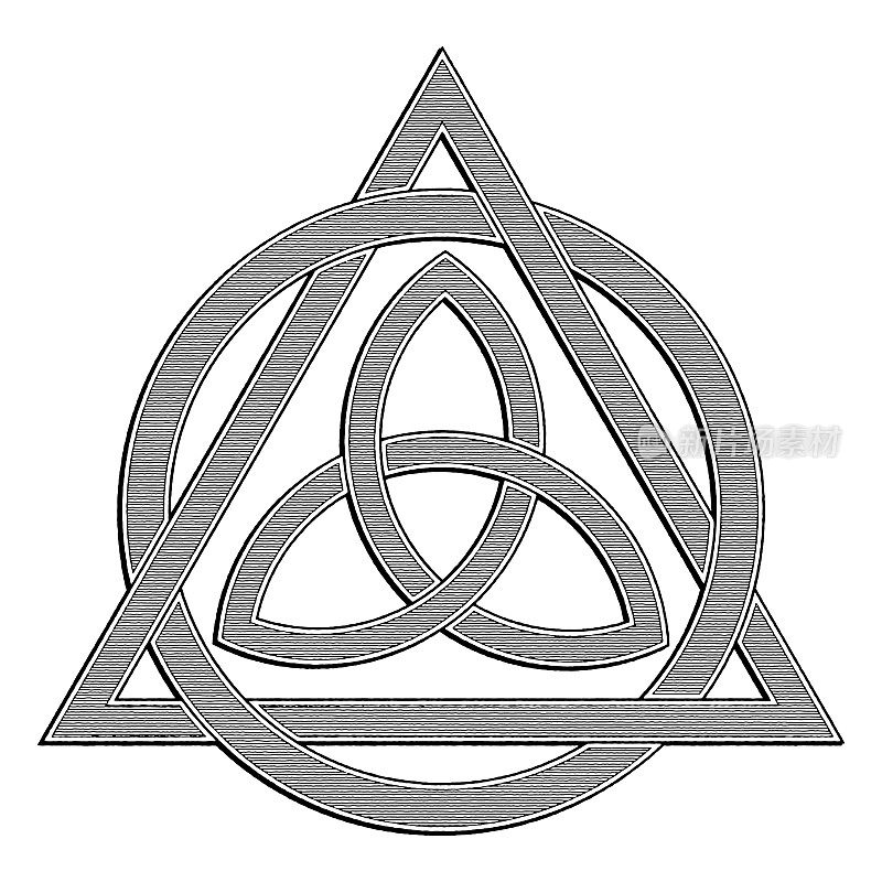 三角(三位一体结)与圆和三角形