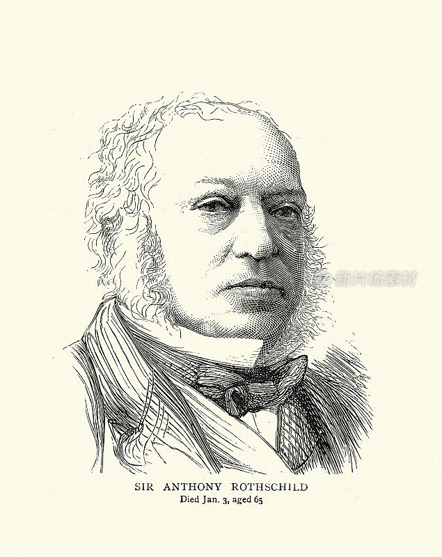安东尼・德・罗斯柴尔德爵士，第一代准男爵，英国金融家，维多利亚时代