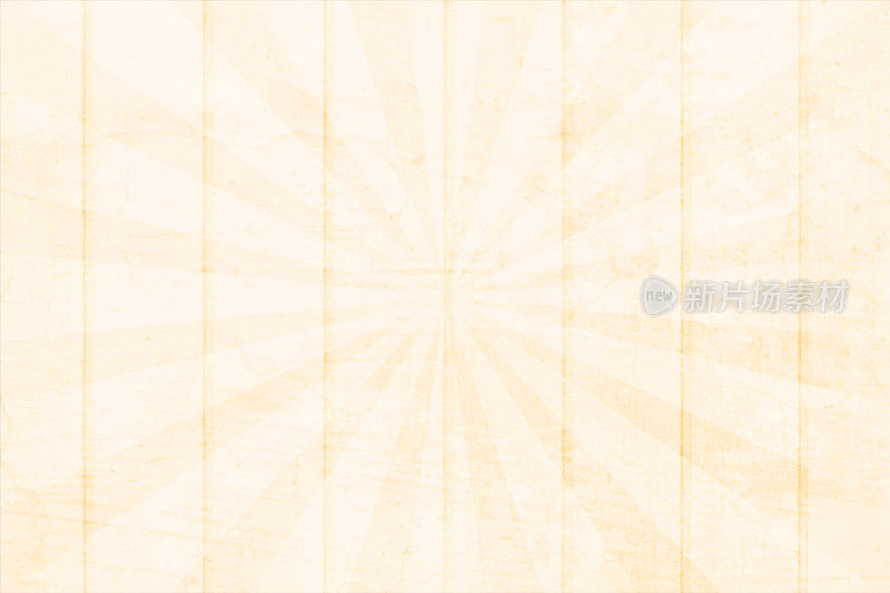 浅粉彩米色或浅褐色划痕微弱的grunge木材纹理效果墙与太阳爆发或光束图案在矢量背景像爆炸爆发或光的光环与文本和槽木镶板设计的复制空间