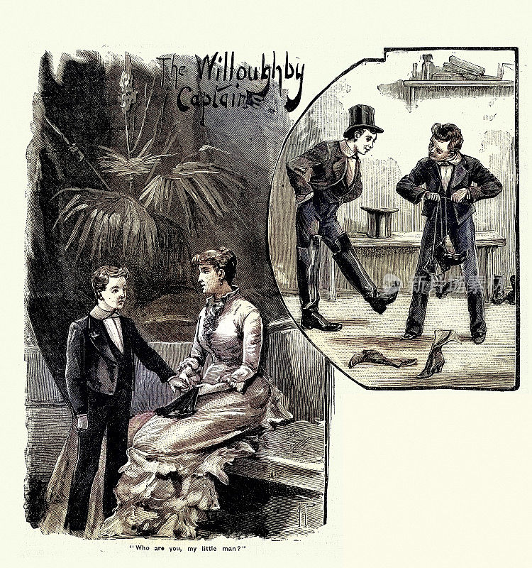 19世纪，19世纪80年代，维多利亚公立学校的男孩们为参加晚会而盛装打扮