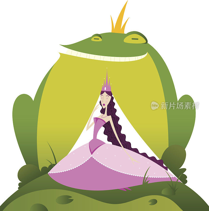 童话青蛙和公主