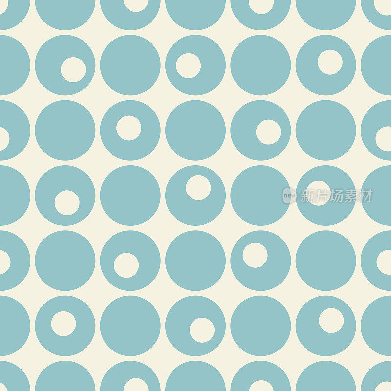 无缝图案彩色圆形几何形状