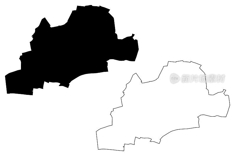 Montreuil城市地图