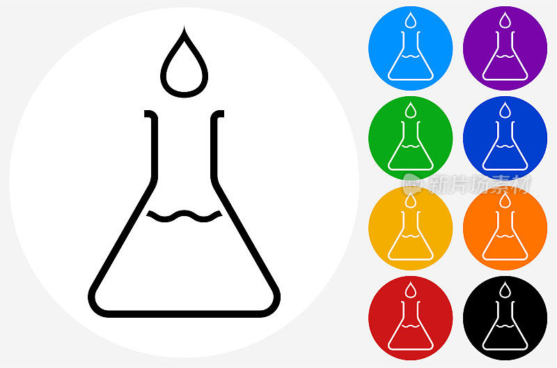 水滴和烧杯图标
