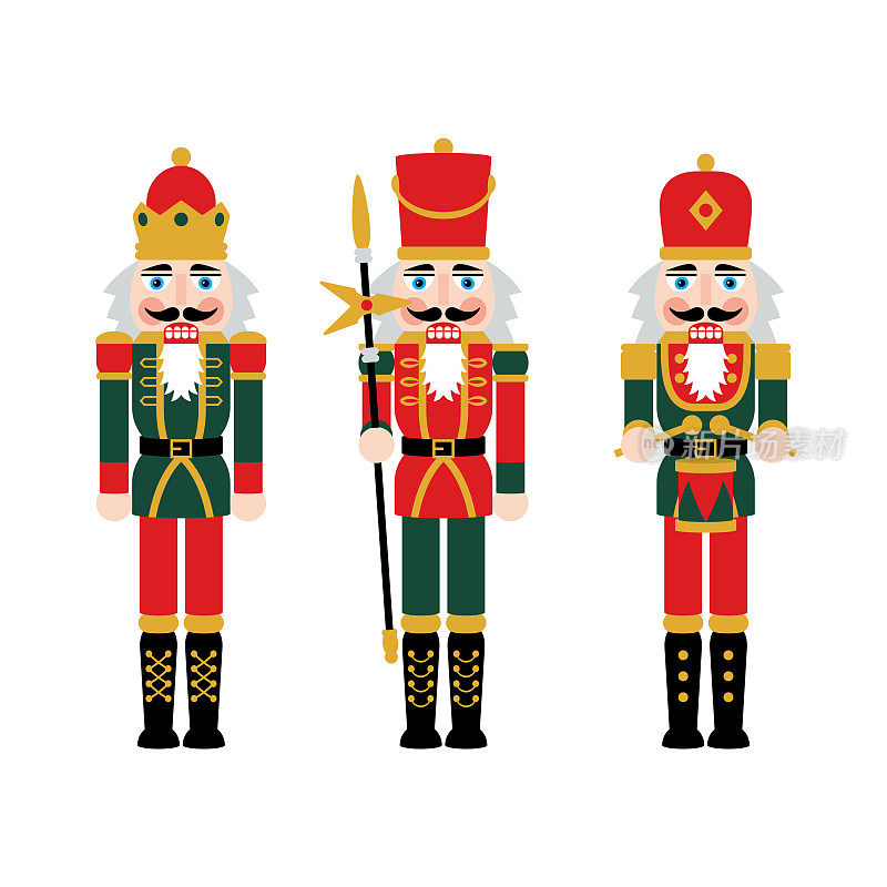 圣诞胡桃夹子人物-玩具士兵娃娃装饰