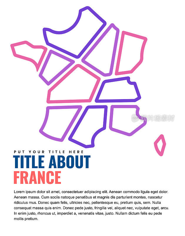 法国地图的页面设计