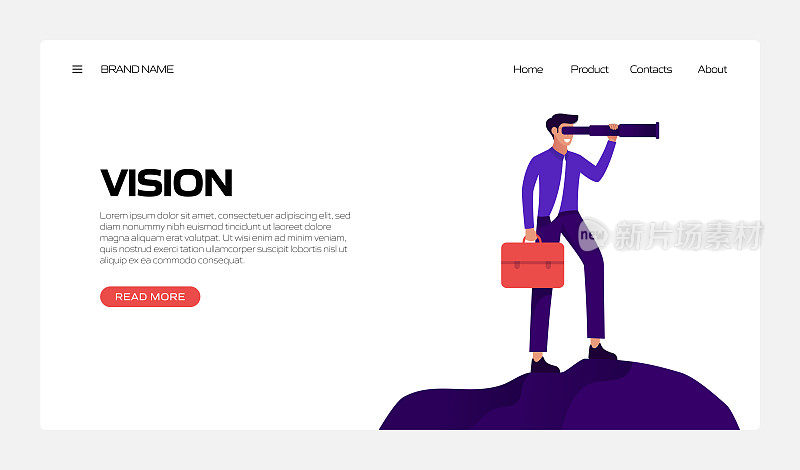 核心价值概念矢量插图网站横幅，广告和营销材料，在线广告，业务演示等。